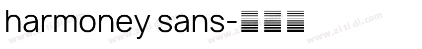 harmoney sans字体转换